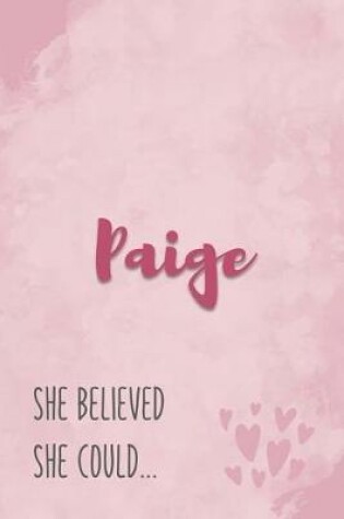 Cover of Paige She Believe She Could