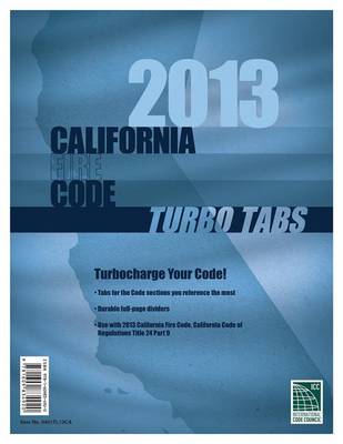 Book cover for Turbo Tabs: 2013 CA Fire Codetitle 24 Part 9