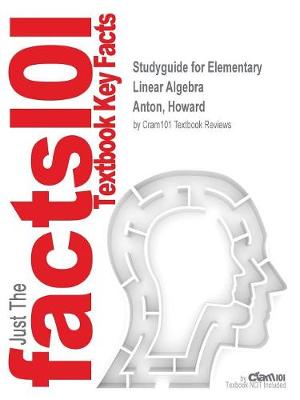 Book cover for Studyguide for Elementary Linear Algebra by Anton, Howard, ISBN 9781118473504
