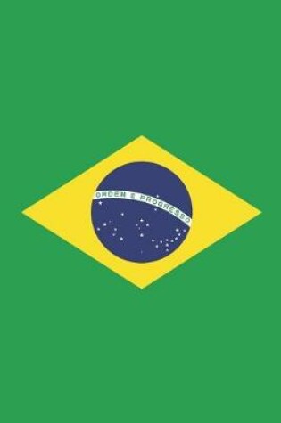 Cover of Brazil Flag Notebook - Brazilian Flag Book - Brazil Travel Journal