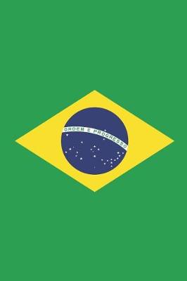 Book cover for Brazil Flag Notebook - Brazilian Flag Book - Brazil Travel Journal