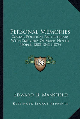 Book cover for Personal Memories Personal Memories