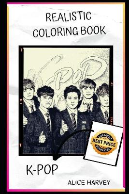 Cover of K-Pop Realistic Coloring Book