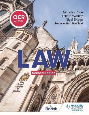 Book cover for OCR A Level Law Second Edition