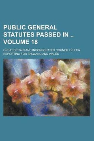 Cover of Public General Statutes Passed in Volume 18