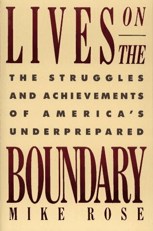 Cover of Lives on the Boundary