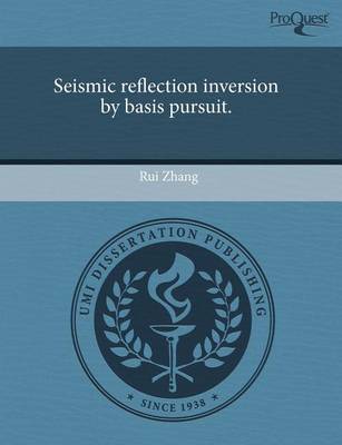 Book cover for Seismic Reflection Inversion by Basis Pursuit