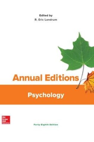 Cover of Annual Editions: Psychology