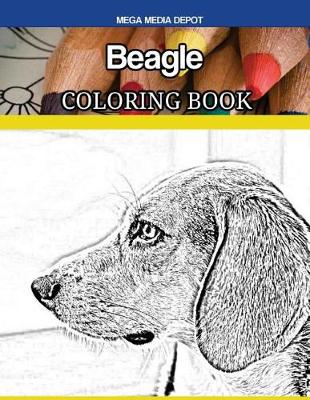 Book cover for Beagle Dog Coloring Book