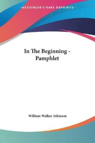 Cover of In The Beginning - Pamphlet