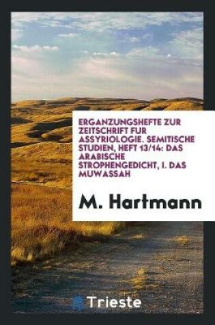 Cover of Semitische Studien