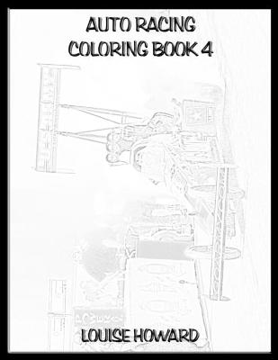 Book cover for Auto Racing Coloring book 4