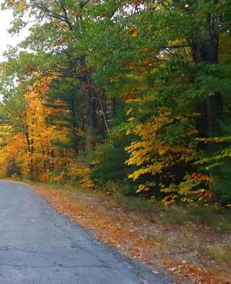 Cover of School Composition Book Winding Country Road Distance 130 Pages