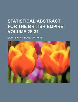 Book cover for Statistical Abstract for the British Empire Volume 28-31