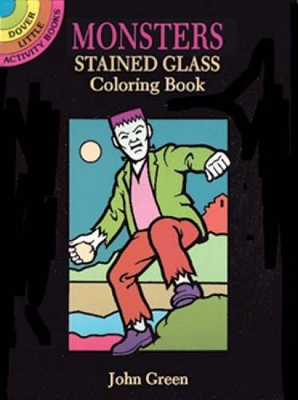 Book cover for Monsters Stained Glass Colouring Book