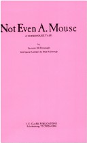 Book cover for Not Even a Mouse