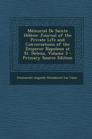 Cover of Memorial de Sainte Helene