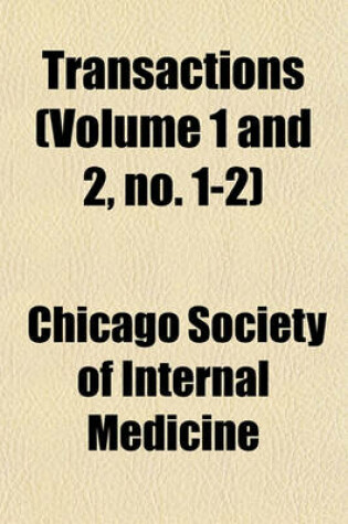 Cover of Transactions Volume 7, PT. 2