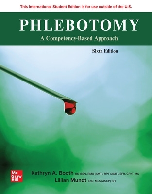 Book cover for Phlebotomy: A Competency Based Approach ISE