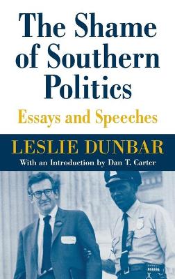 Book cover for The Shame of Southern Politics