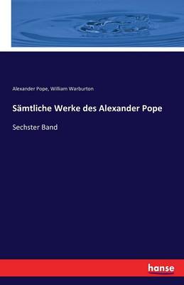 Book cover for Sämtliche Werke des Alexander Pope