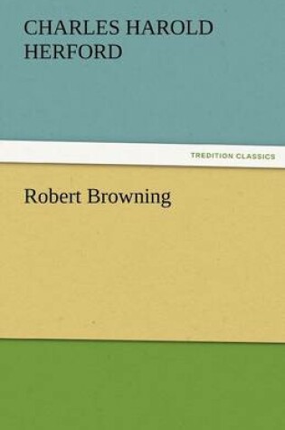 Cover of Robert Browning