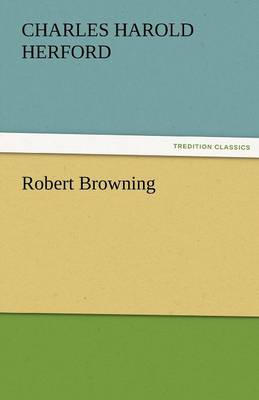 Book cover for Robert Browning