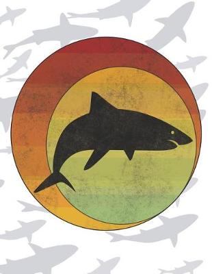 Book cover for Retro Shark Art Doodle Journal