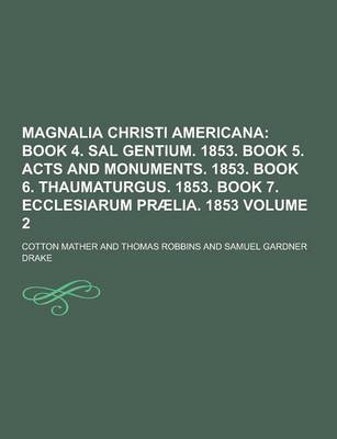 Book cover for Magnalia Christi Americana Volume 2