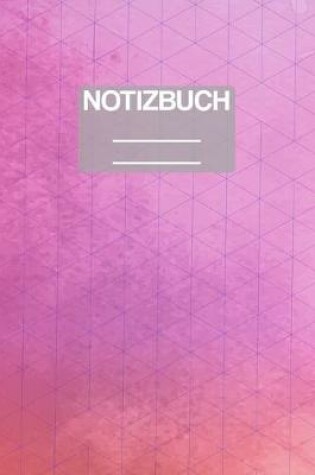 Cover of Notizbuch A5 Muster Wasserfarbe Lila Abstrakt