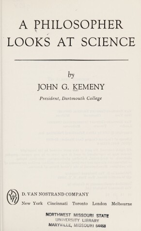 Book cover for Philosopher Looks at Science