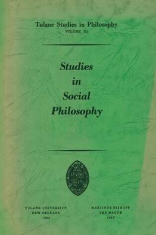 Cover of Studies in Social Philosophy