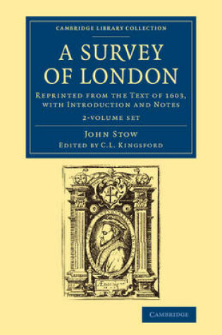 Cover of A Survey of London 2 Volume Set