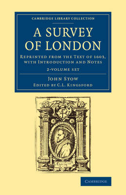 Cover of A Survey of London 2 Volume Set