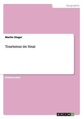 Cover of Tourismus im Sinai
