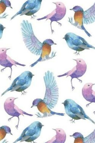 Cover of Colorful Little Birds - Lined Notebook with Margins - 5x8