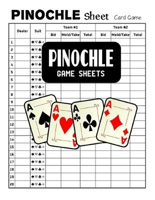 Book cover for Pinochle Game Sheets