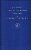Cover of The Plays of Sophocles: Commentaries 1-7, Volume 4 Oedipus Tyrannus