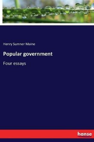 Cover of Popular government