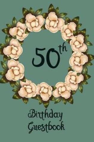 Cover of Birthday Guest Book 50th