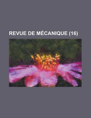 Book cover for Revue de Mecanique (16 )