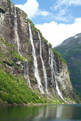 Book cover for A Lovely View of Seven Sisters Waterfall in Norway Journal