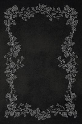 Book cover for Black 101 - Blank Notebook With Rose Vines - 6x9