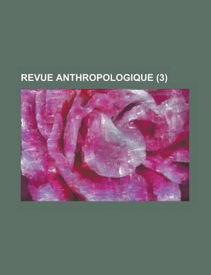 Book cover for Revue Anthropologique (3 )