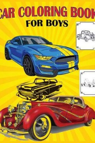 Cover of Car Coloring Book For Boys