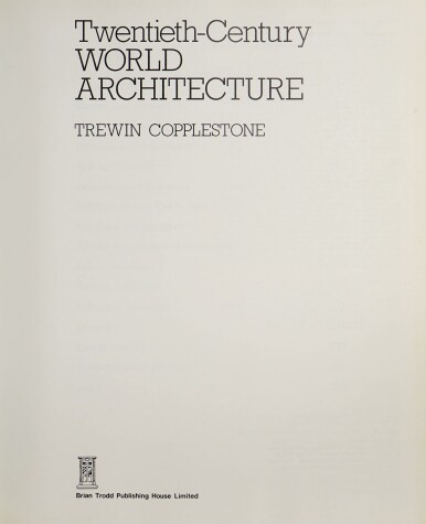 Book cover for Twentieth Century World Architecture