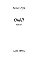 Cover of Oubli