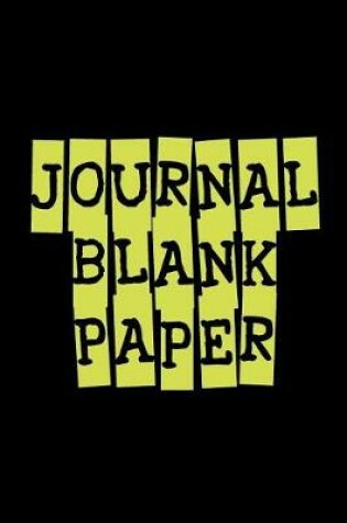 Cover of Journal Blank Paper