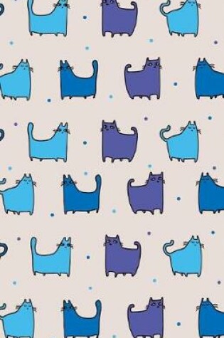 Cover of Journal Notebook For Cat Lovers - Funny Cat Pattern The Blues