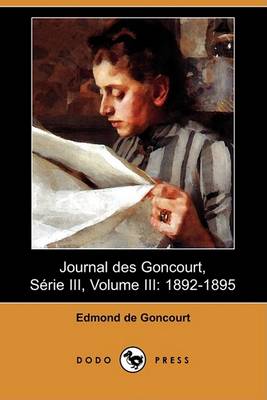 Book cover for Journal Des Goncourt, Serie III, Volume III